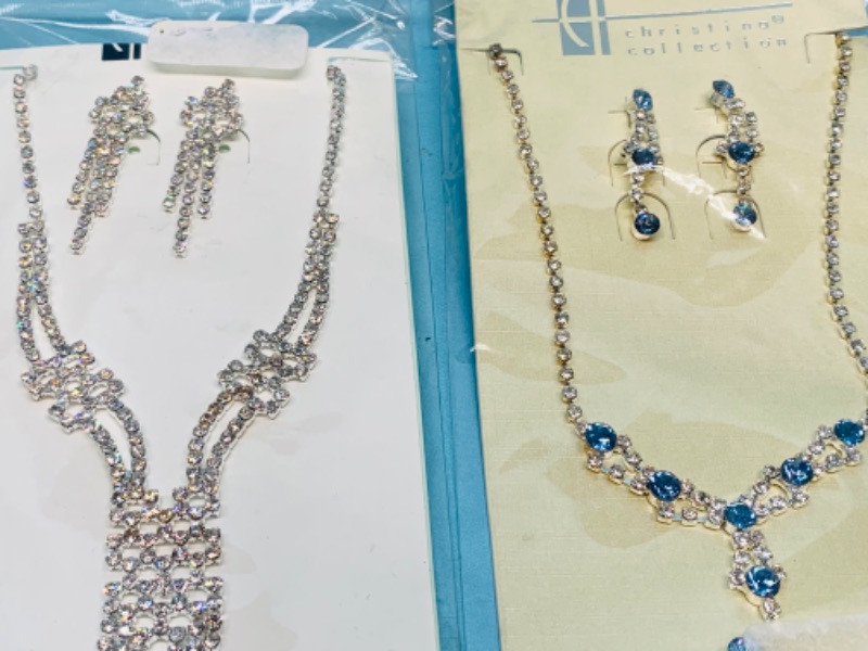 Photo 3 of 803242…3 fashion jewelry necklace and pierced earrings sets in packages 