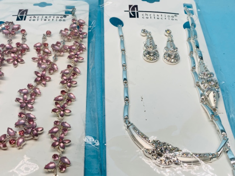 Photo 2 of 803243…3 fashion jewelry necklace, bracelet, and pierced earrings sets in packages 