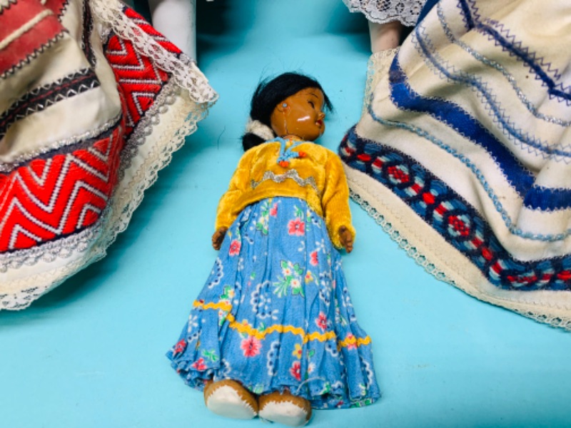 Photo 1 of 803280…vintage dolls- most porcelain- some broken feet and dusty