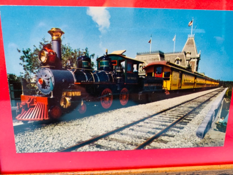 Photo 3 of 803304…vintage 1955 Disneyland post card in frame 