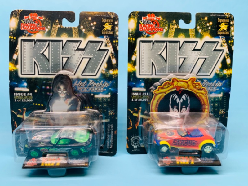 Photo 1 of 803314…2 kiss racing champions die cast cars in original packages 