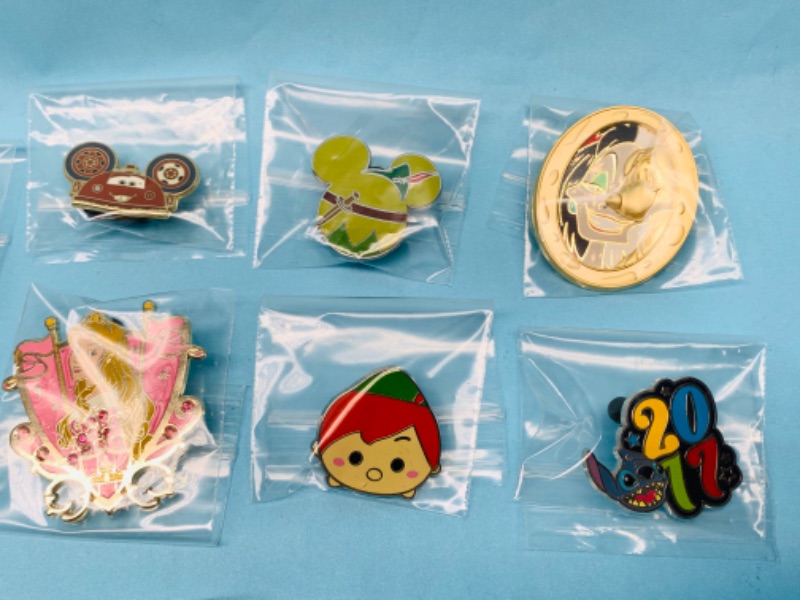 Photo 3 of 803317…15 Disney pins in plastic bags 