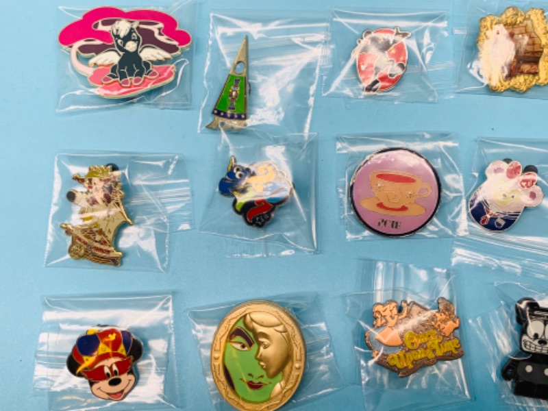 Photo 2 of 803318…15 Disney pins in plastic bags 