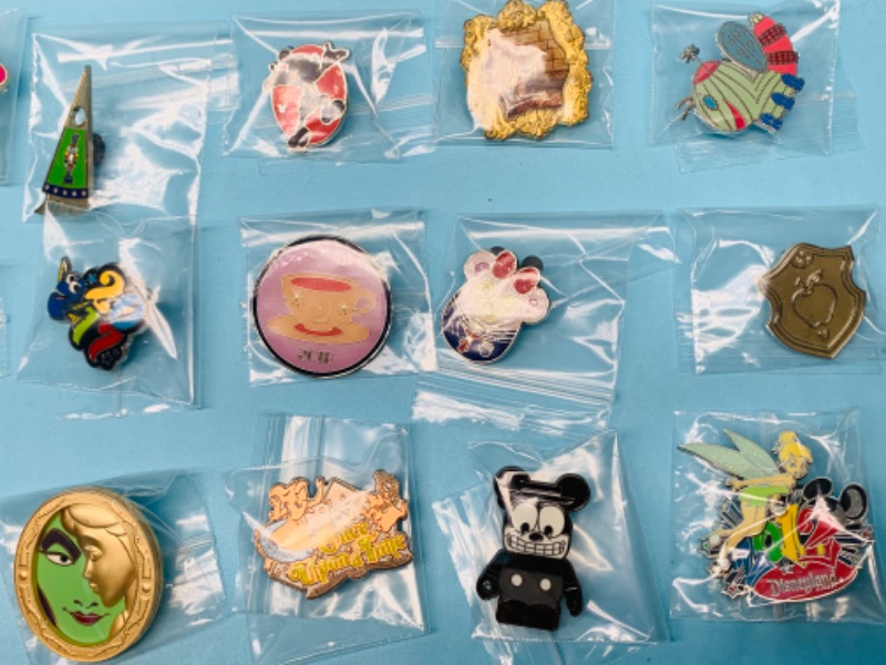 Photo 3 of 803318…15 Disney pins in plastic bags 