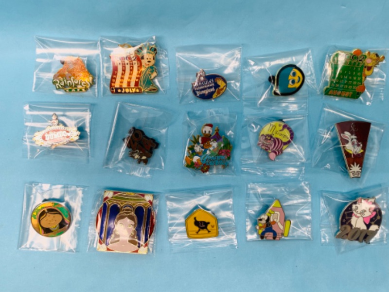 Photo 4 of 803319…15 Disney pins in plastic bags 