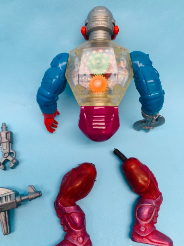 Photo 2 of 803334…vintage masters of the universe roboto action figure-complete- needs leg repair 