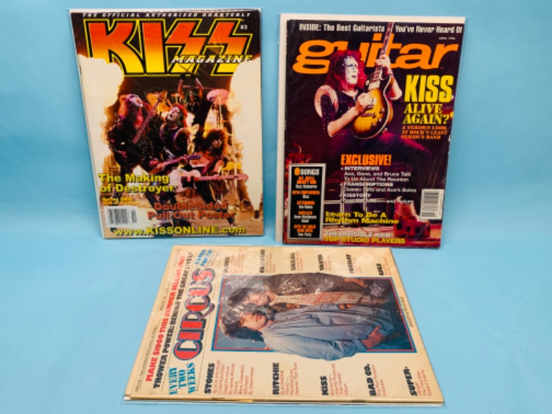 Photo 1 of 803367…3 vintage kiss magazines 