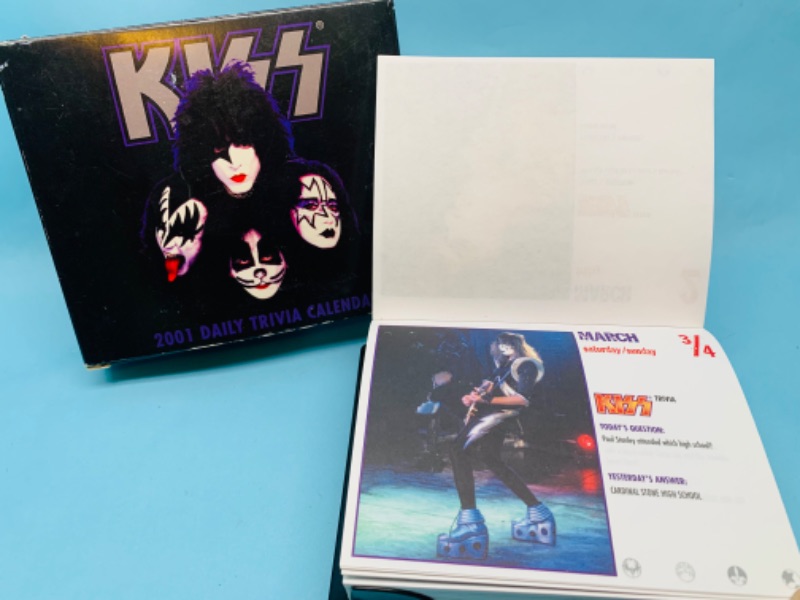 Photo 1 of 803371… 2001 kiss daily trivia calendar 