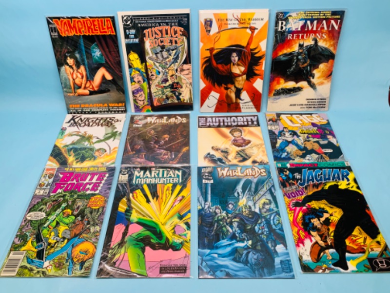 Photo 1 of 803385…12 vintage comics in plastic sleeves 