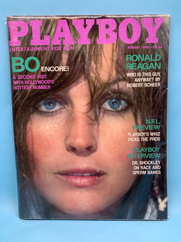 Photo 1 of 803394…adults only- vintage 1980 playboy magazine in plastic sleeve 