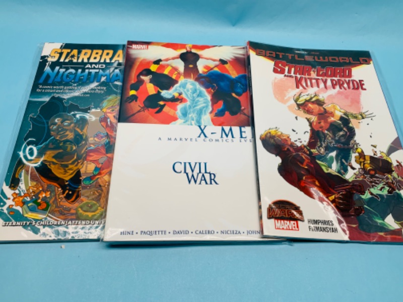 Photo 2 of 803408…3 marvel paperback novels in plastic sleeves 