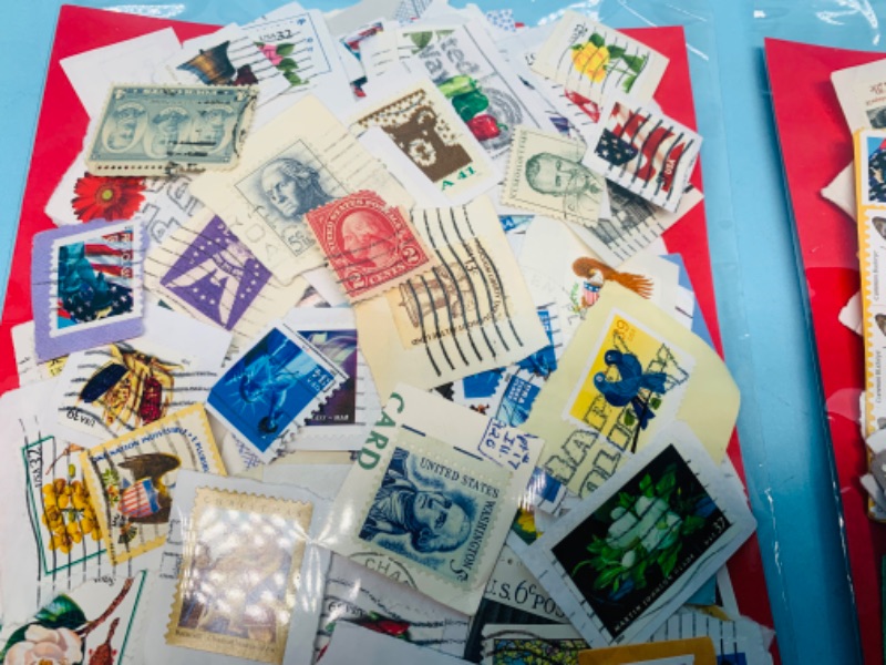 Photo 6 of 803417…hundreds of used stamps- see photos 