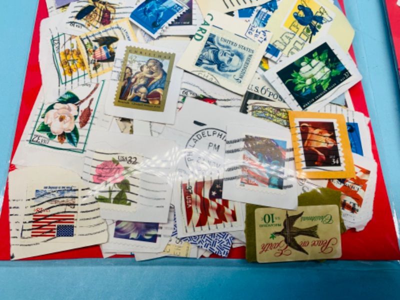 Photo 5 of 803417…hundreds of used stamps- see photos 