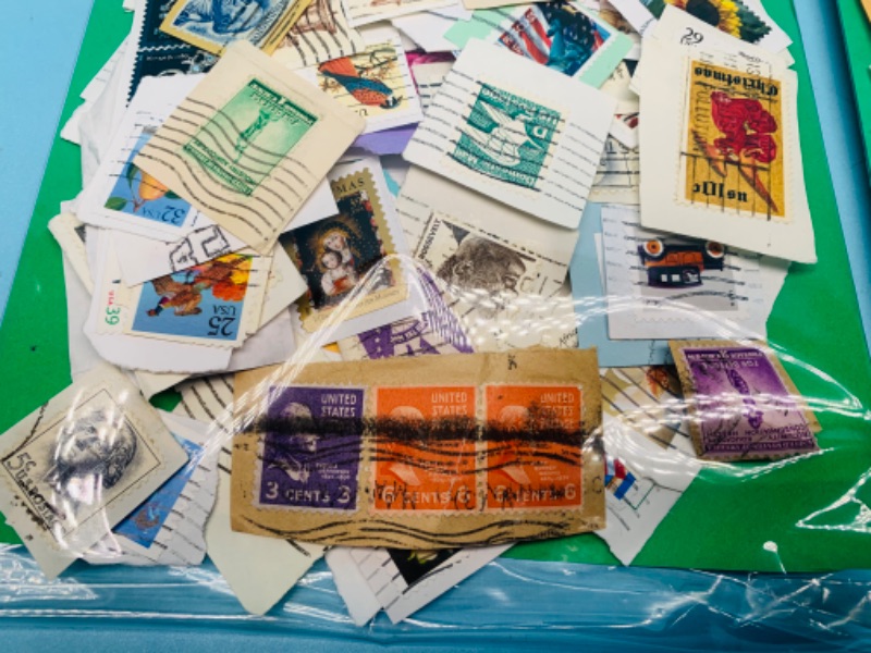 Photo 3 of 803418…hundreds of used stamps- see photos 