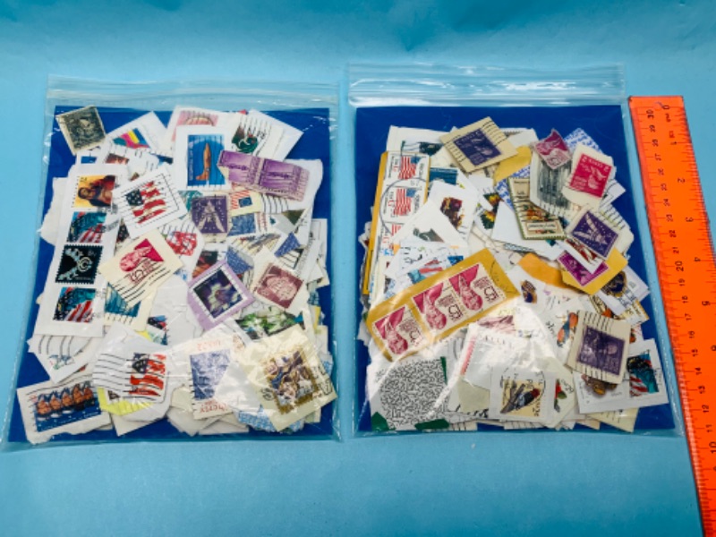 Photo 1 of 803419…hundreds of used stamps -see photos 