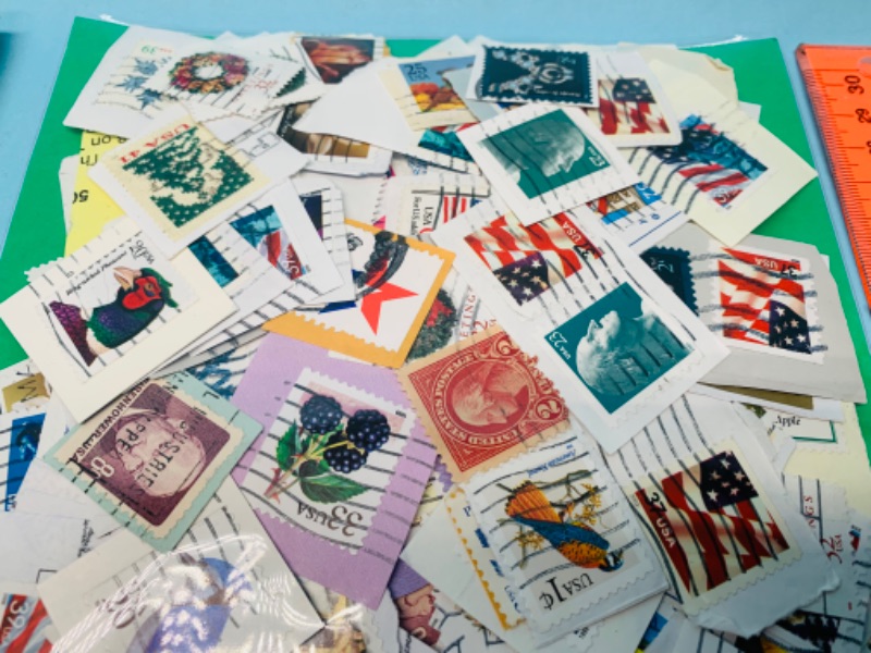 Photo 2 of 803420…hundreds of used stamps -see photos 