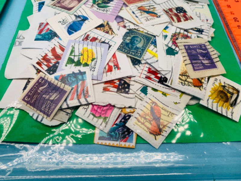 Photo 5 of 803420…hundreds of used stamps -see photos 