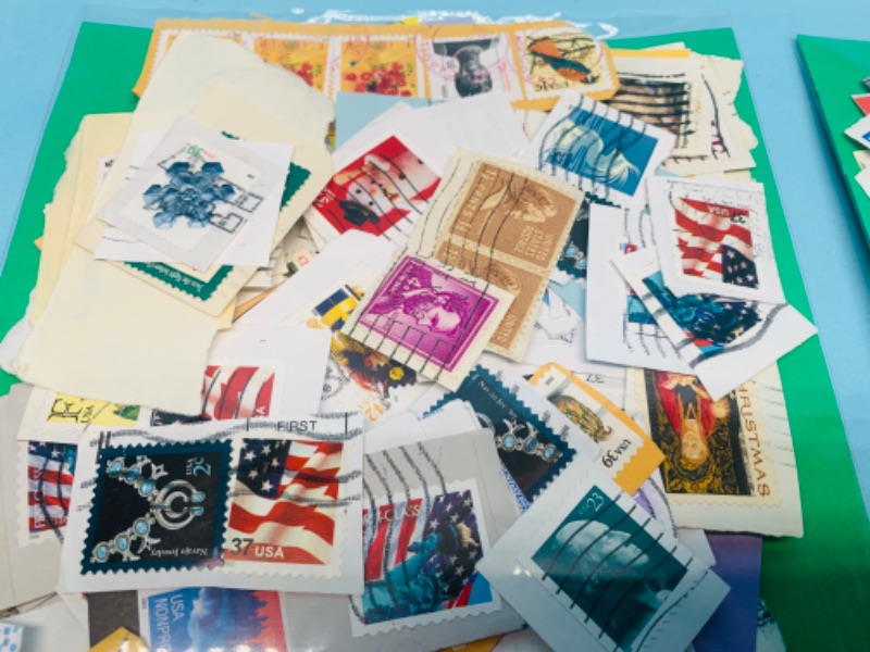 Photo 2 of 803421…hundreds of used stamps -see photos 