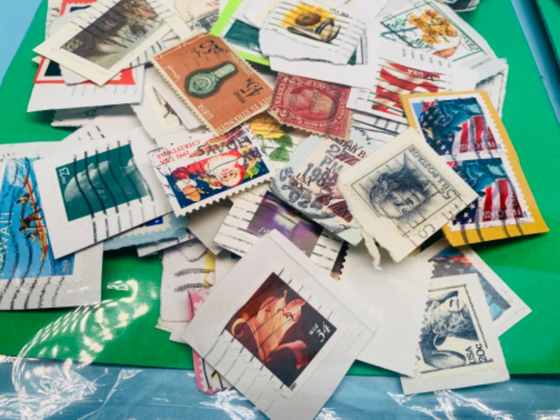 Photo 2 of 803422…hundreds of used stamps -see photos 