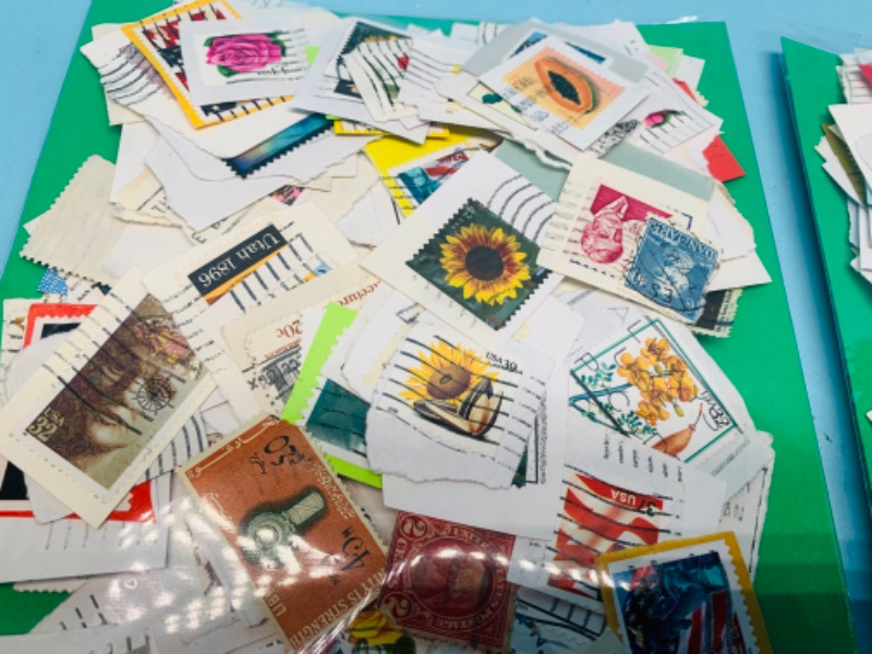 Photo 3 of 803422…hundreds of used stamps -see photos 