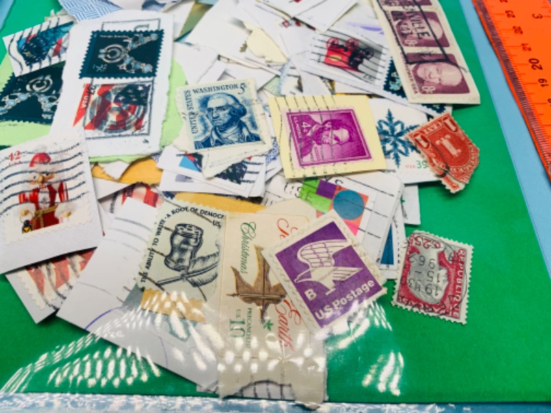 Photo 5 of 803422…hundreds of used stamps -see photos 