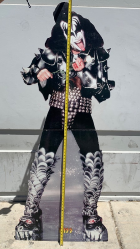 Photo 1 of 803424…life size 6 foot 3 inch kiss Gene Simmons stand alone display 