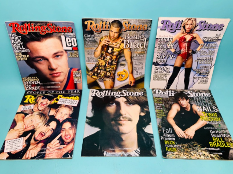 Photo 1 of 803428…6 vintage rolling stone magazines 