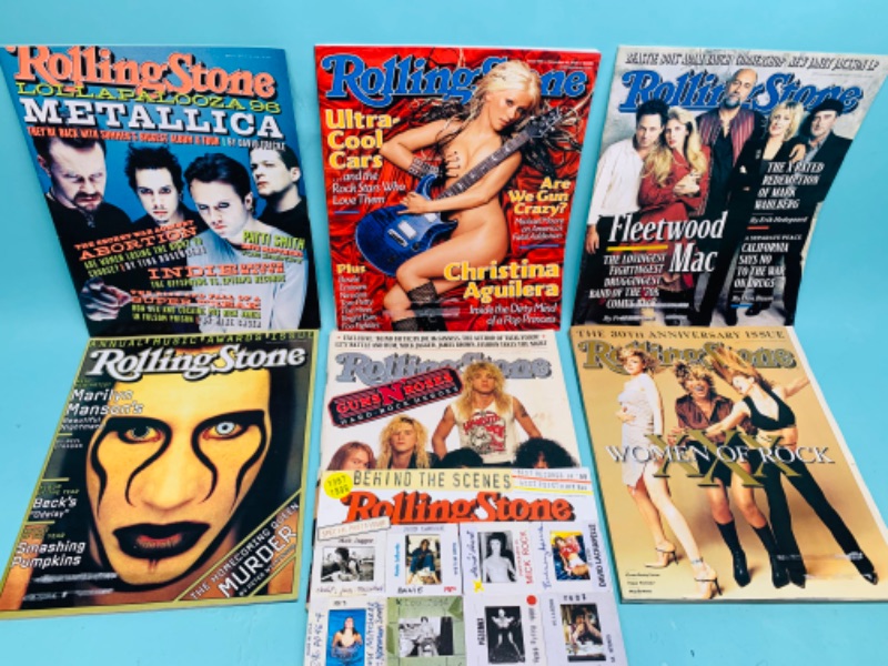 Photo 1 of 803432…7 vintage rolling stone magazines 