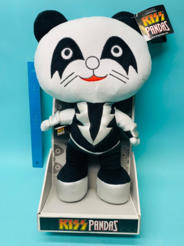 Photo 1 of 803435…17 inch kiss pandas Peter Criss the catman plush in original box 