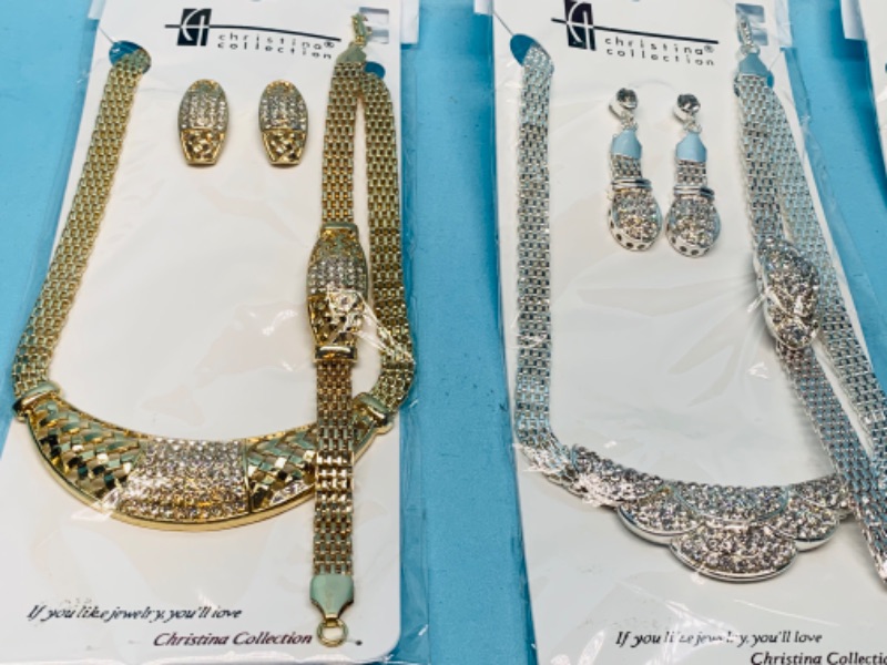 Photo 2 of 803462… 3 fashion jewelry necklace, bracelet, and pierced earrings sets in packages 