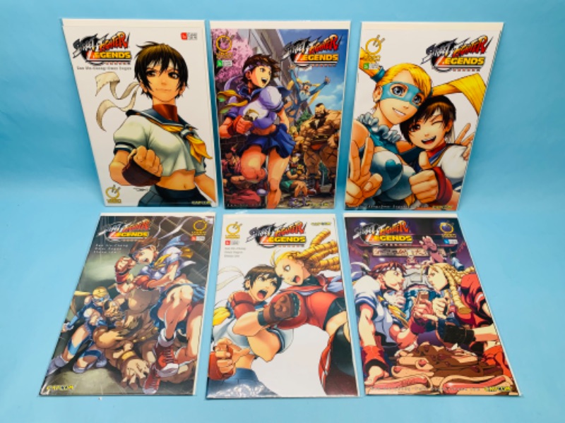 Photo 1 of 803499…6 Street fighter comics in plastic sleeves