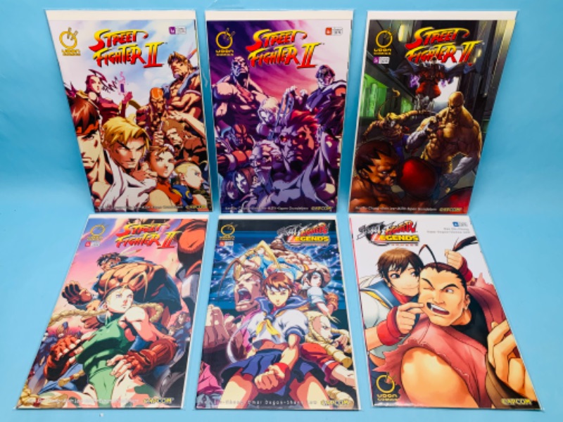 Photo 1 of 803500…6 Street fighter comics in plastic sleeves