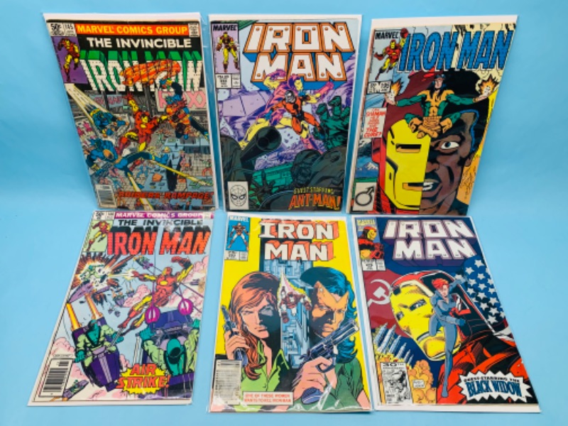 Photo 1 of 803502…6 Vintage Iron Man comics in plastic sleeves