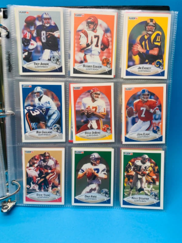 Photo 4 of 803560…216 nfl quarterback trading cards in binder- not all pages are photographed 