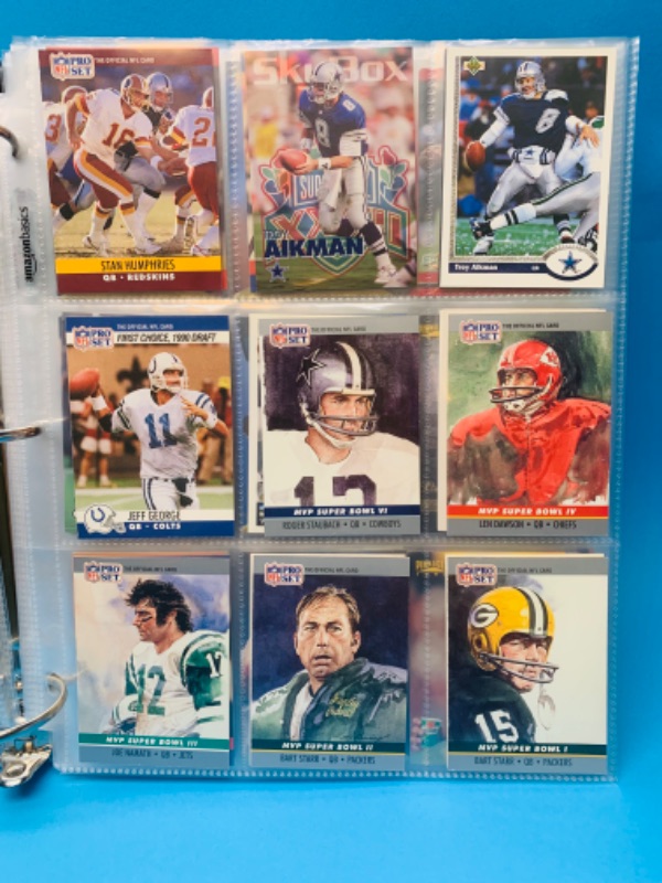 Photo 5 of 803560…216 nfl quarterback trading cards in binder- not all pages are photographed 