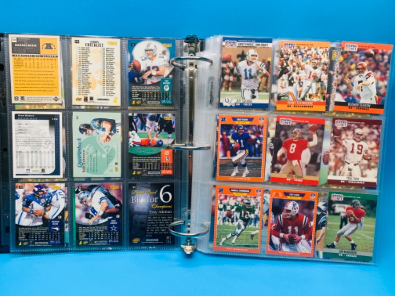 Photo 8 of 803560…216 nfl quarterback trading cards in binder- not all pages are photographed 