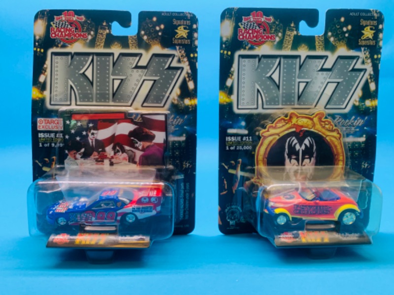 Photo 1 of 803562…2 racing champions kiss die cast cars in original packages 