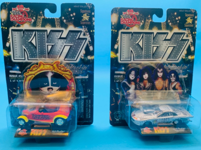 Photo 1 of 803563…2 racing champions kiss die cast cars in original packages 