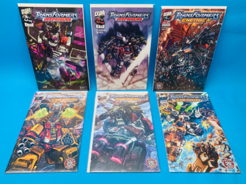 Photo 1 of 803569…6 transformers comics in plastic sleeves 