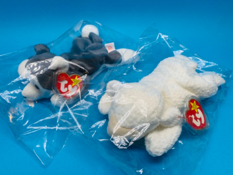 Photo 1 of 803577…2 TY beanie babies in plastic bags 