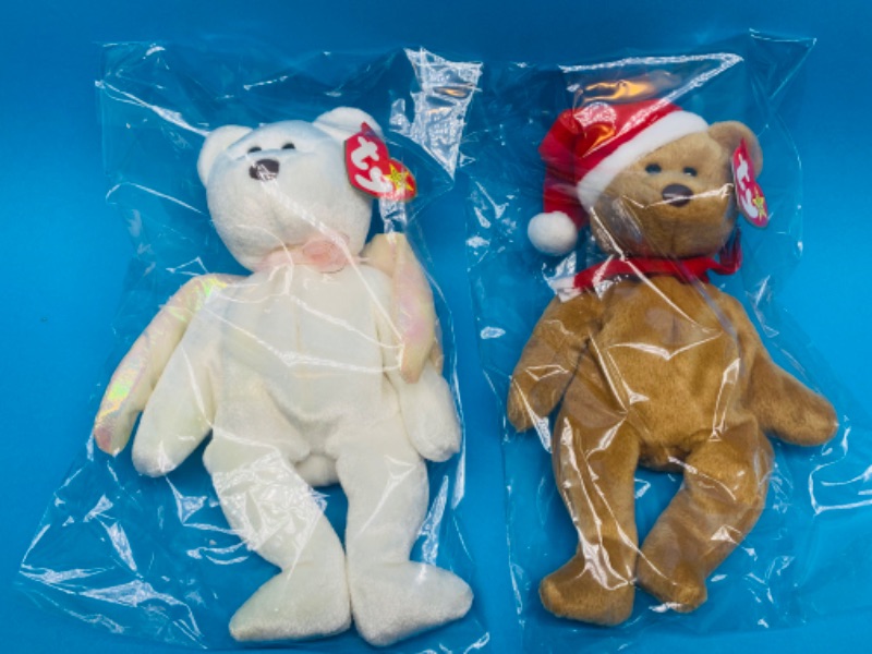 Photo 1 of 803579… 2 TY beanie babies in plastic bags 