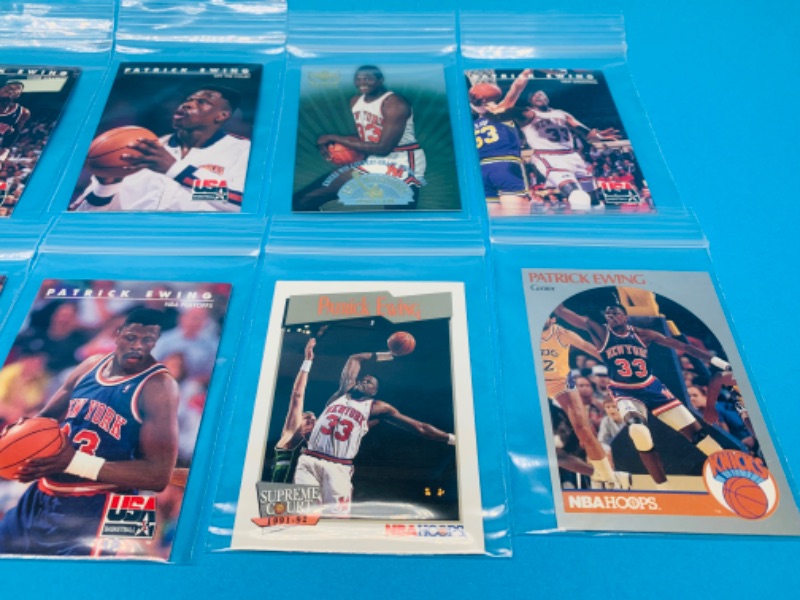 Photo 2 of 803597…12 Patrick Ewing trading cards in plastic sleeves 