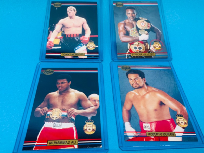 Photo 1 of 803598…4 boxing trading cards in hard plastic sleeves 