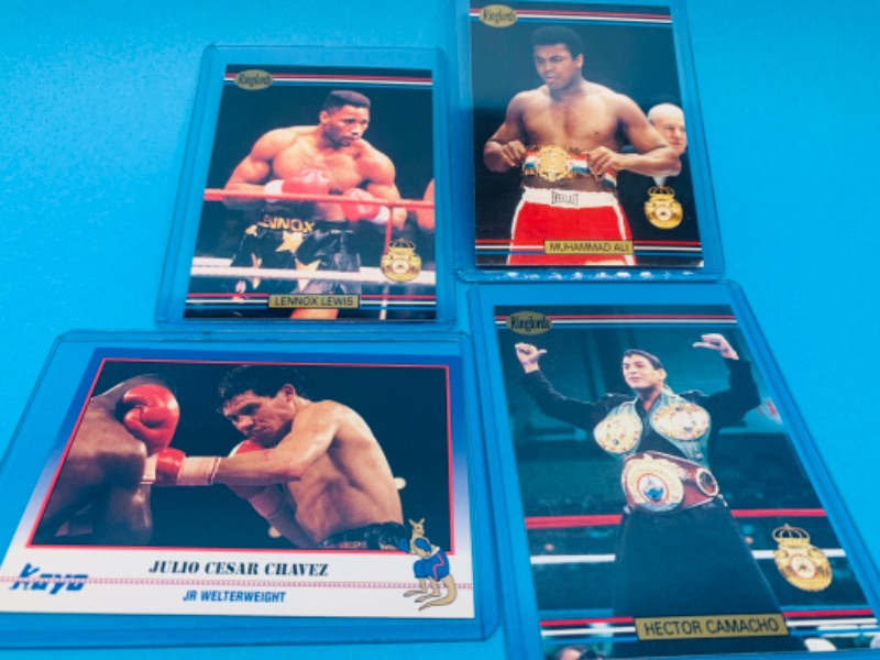 Photo 1 of 803599…4 boxing trading cards in hard plastic sleeves 