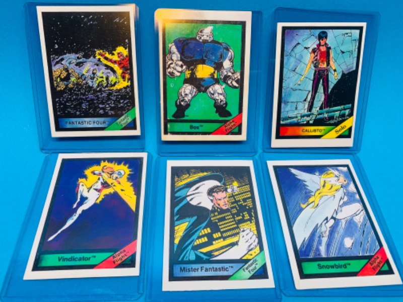 Photo 1 of 803601… 6 vintage 1987 marvel series 1 cards in hard plastic sleeves 