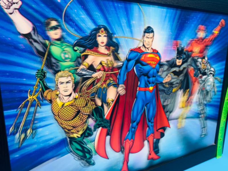 Photo 2 of 803623…large 30 x 23 superheroes 3-D wall hanging 