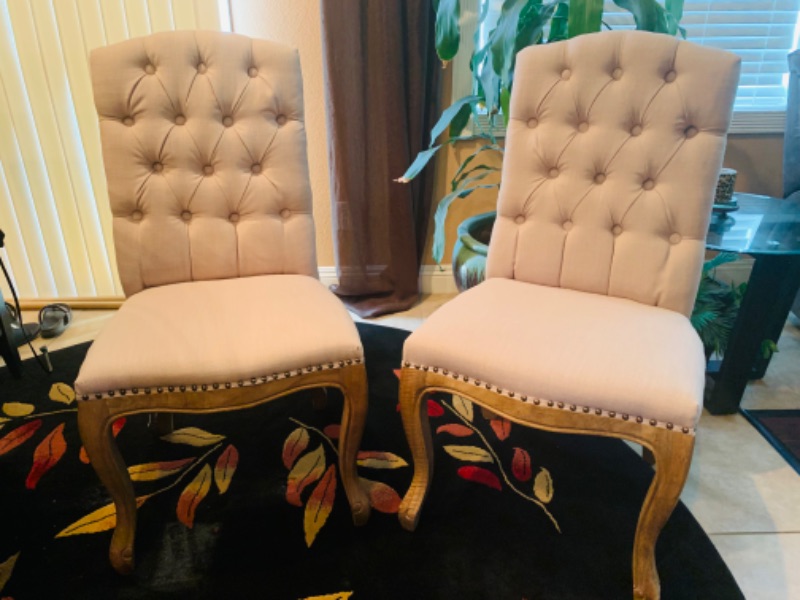 Photo 1 of 803630…2 elegant side chairs 19” to seat