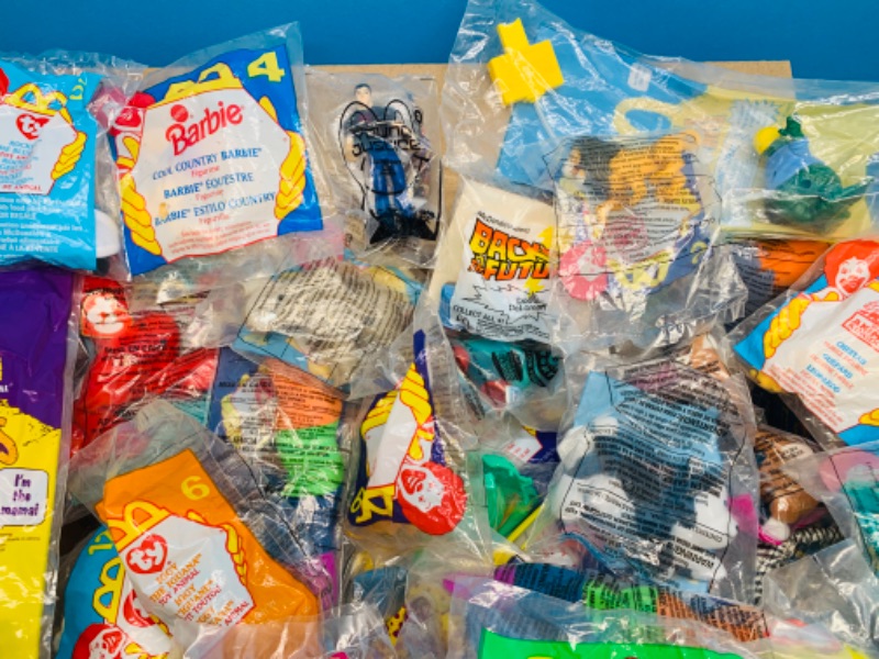 Photo 5 of 803636…75+ many duplicates vintage McDonald’s ty beanie babies and happy meal toys in packages 