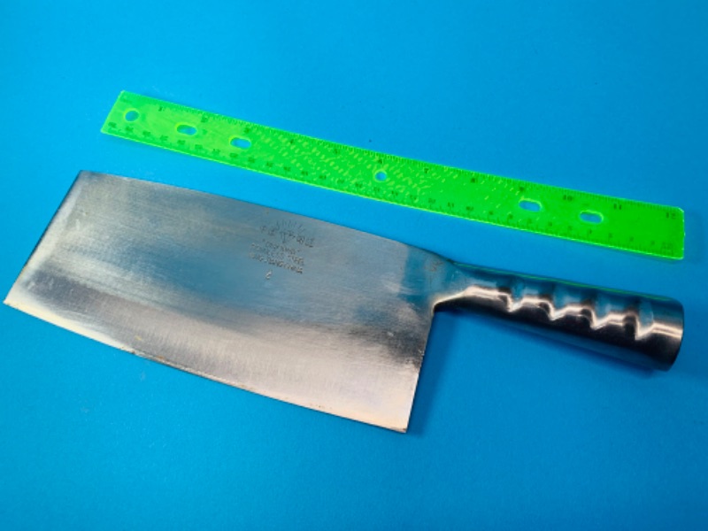 Photo 1 of 803641…large stainless steel cleaver 