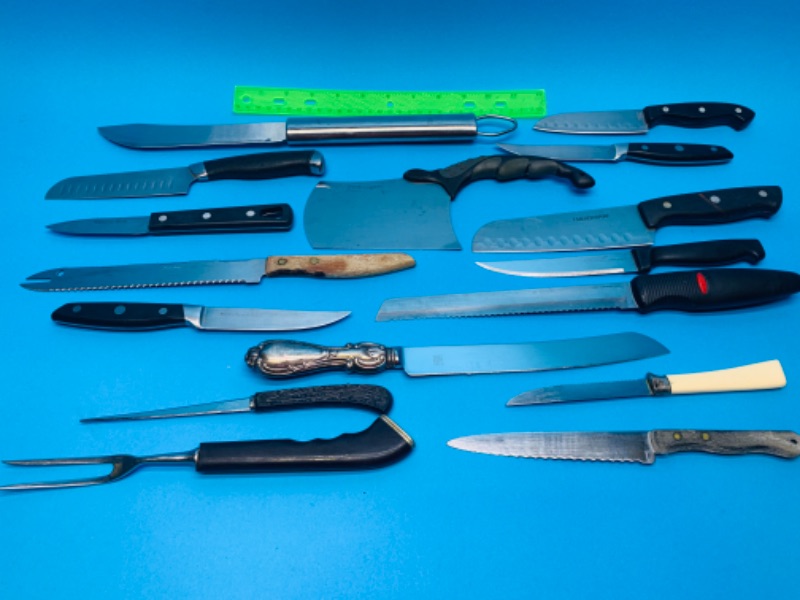 Photo 1 of 803644…16 kitchen knives 